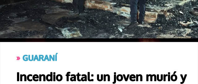 Incendio fatal: un joven murió y hay un detenido