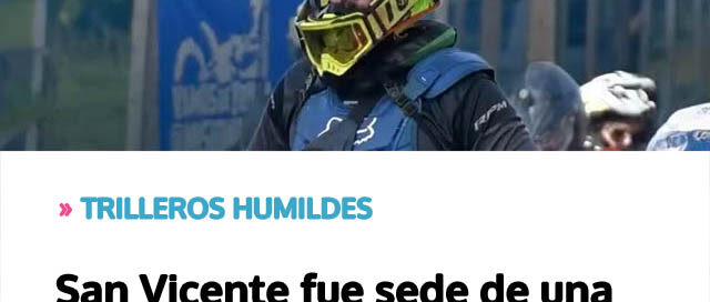 San Vicente fue sede de una multitudinaria jornada de enduro con pilotos de todo el país y la región