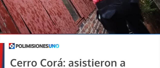 Cerro Corá: asistieron a familias afectadas por voladuras de techos tras el temporal